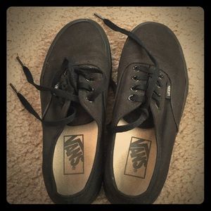 Women's black vans size 6
